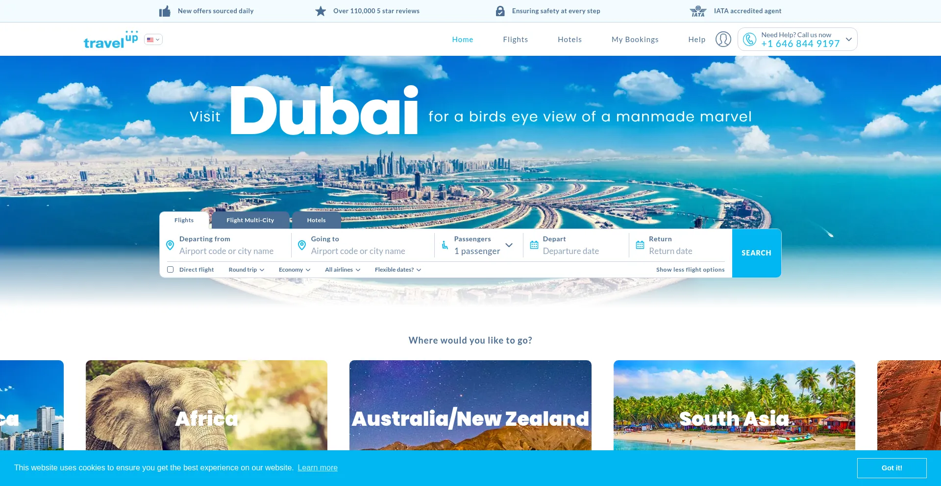 Travelup.com Screenshot