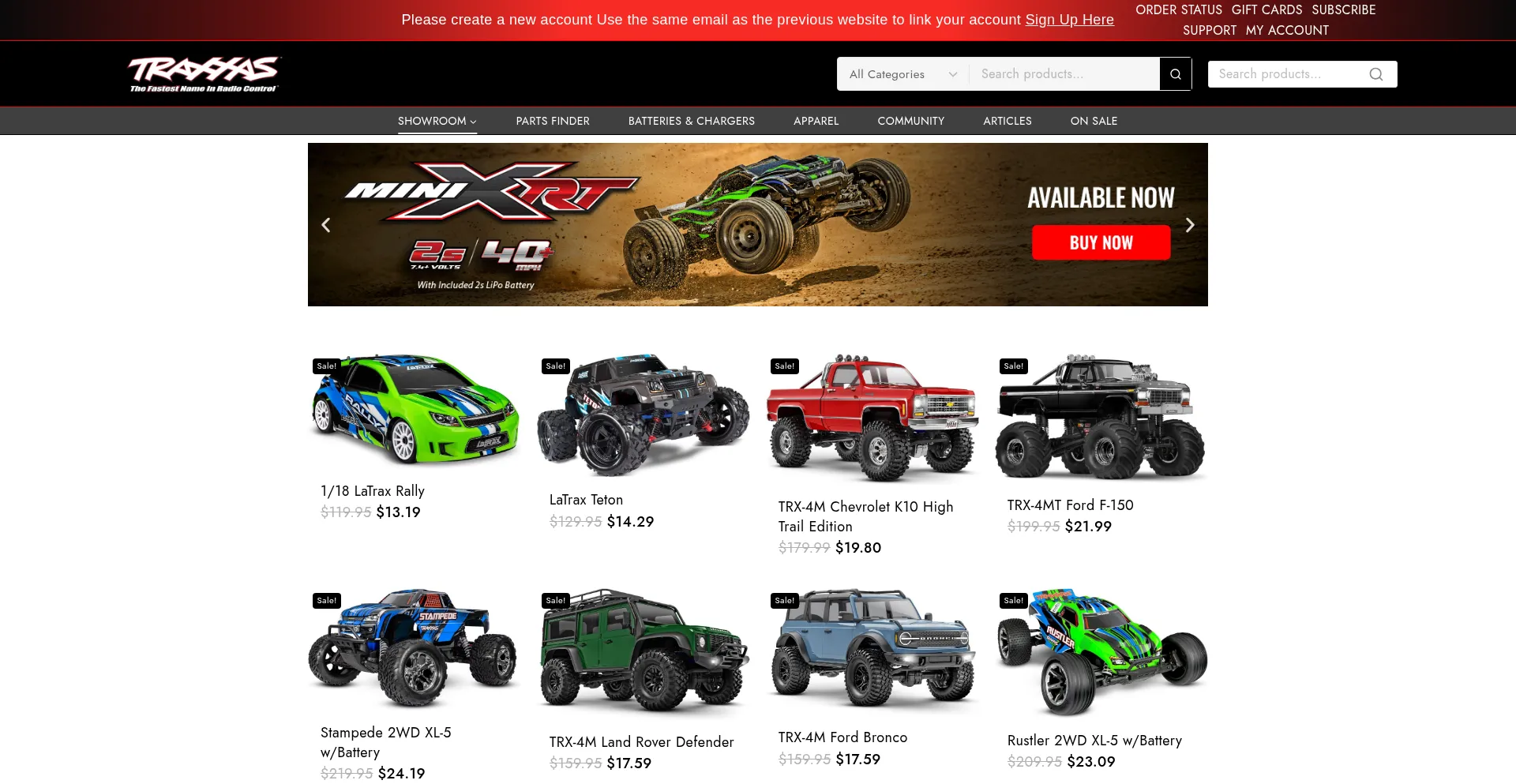 Traxaxas.store Screenshot