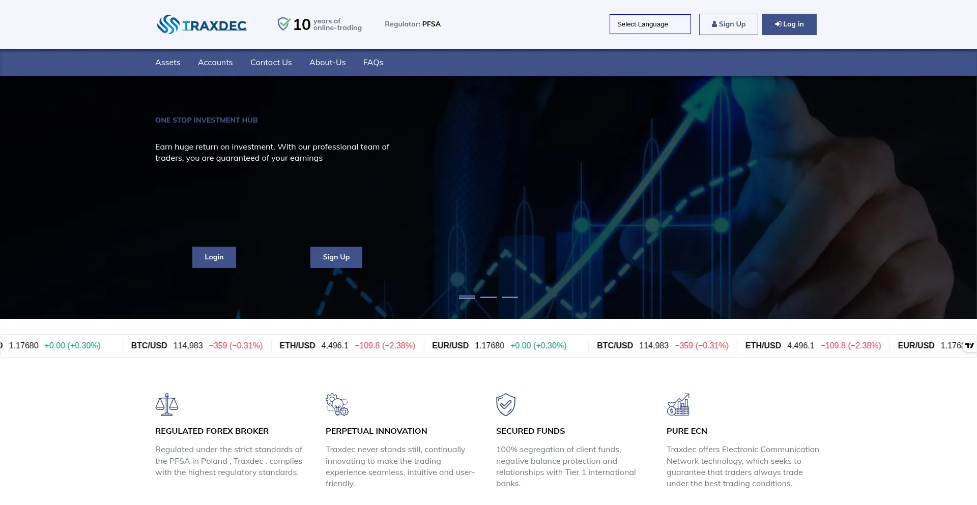 Traxdec.com 安全可靠吗？