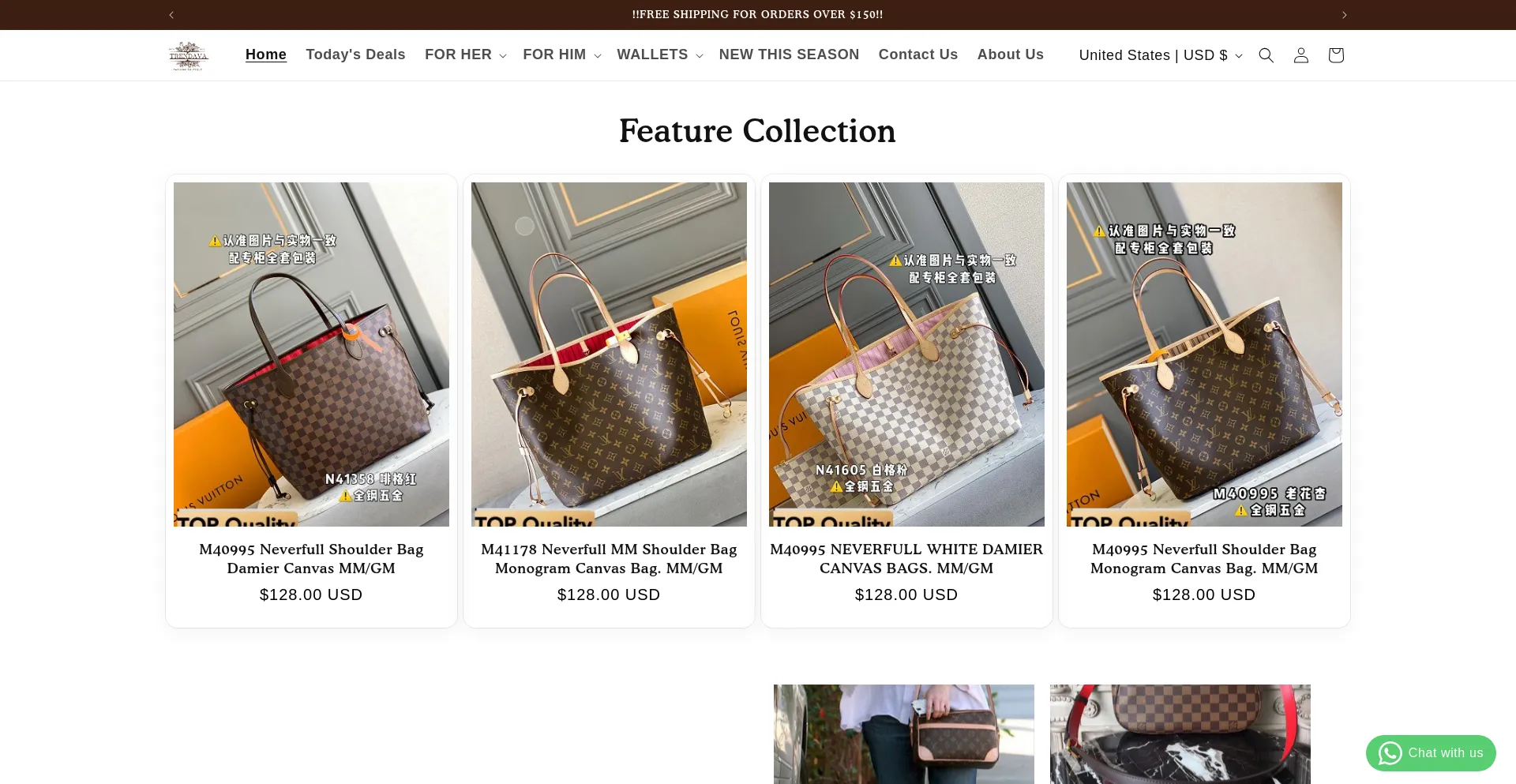 Website screenshot of Trendava.net