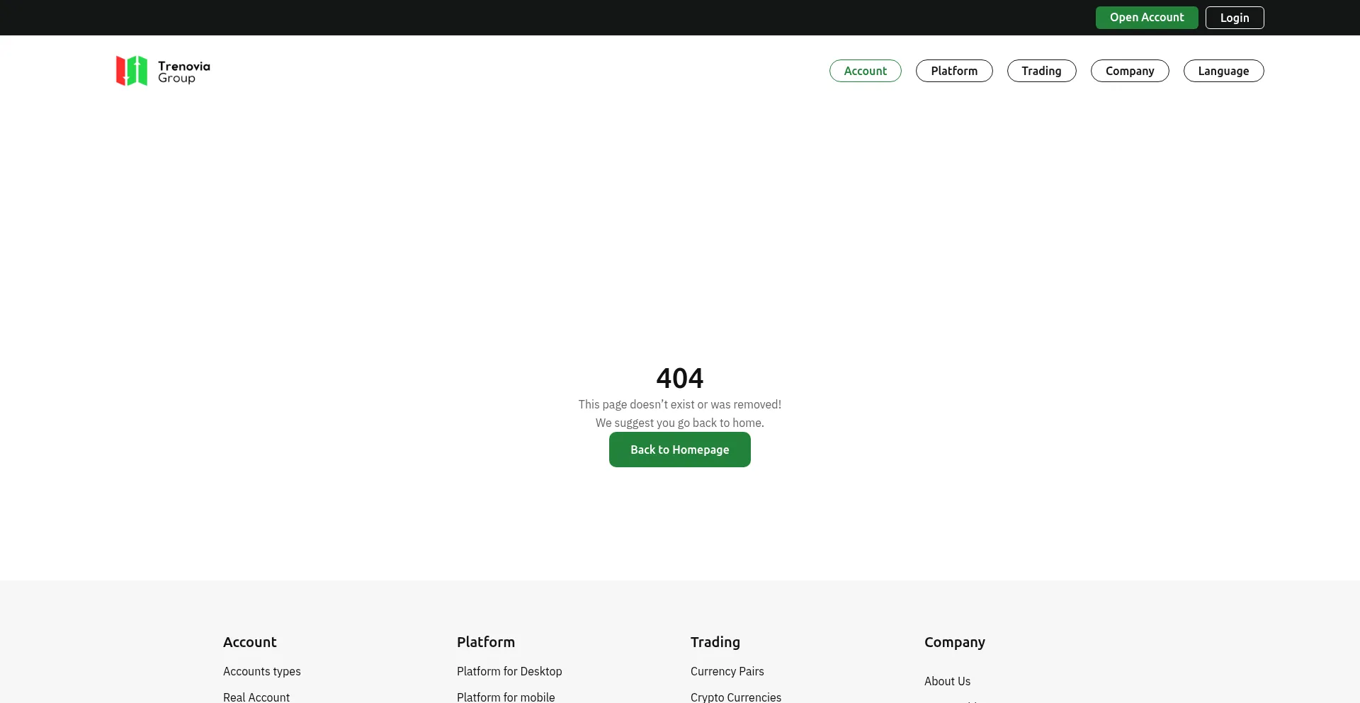 Trenoviagroup.com Screenshot