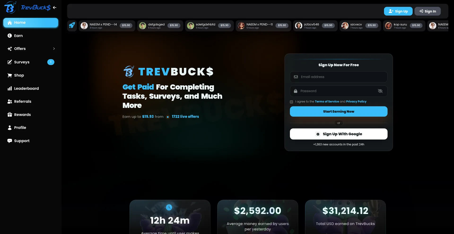 Trevbucks.com