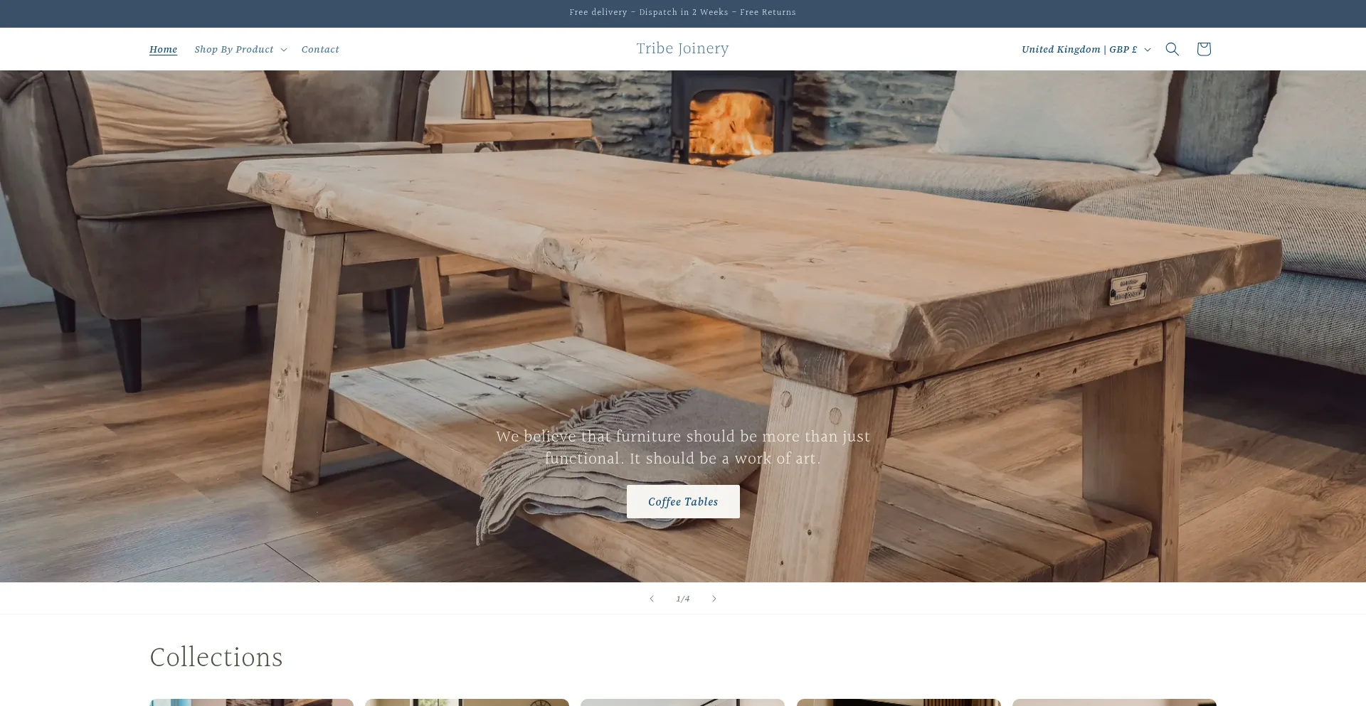 Tribejoinery.co.uk Screenshot