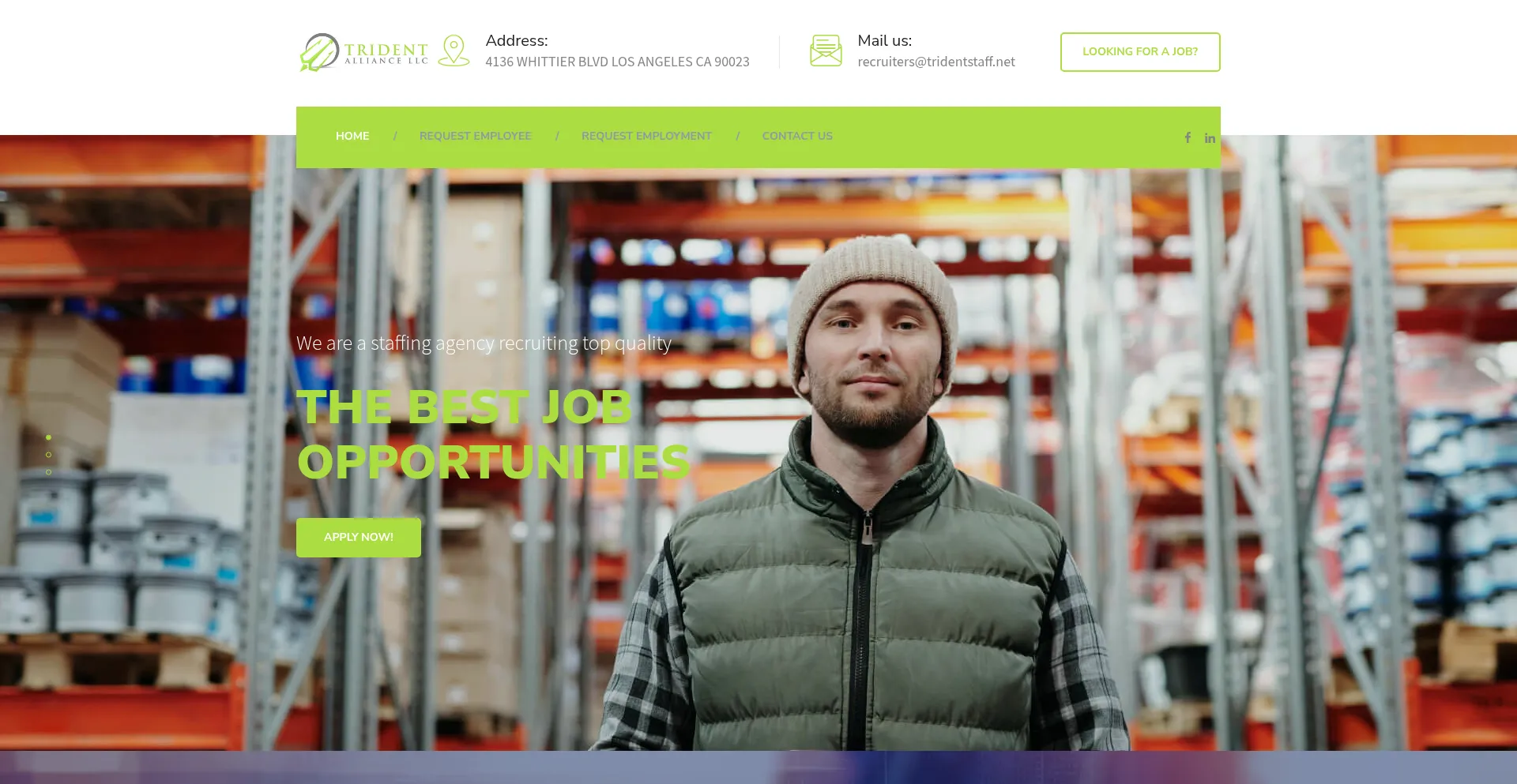 Tridentstaff.net Screenshot