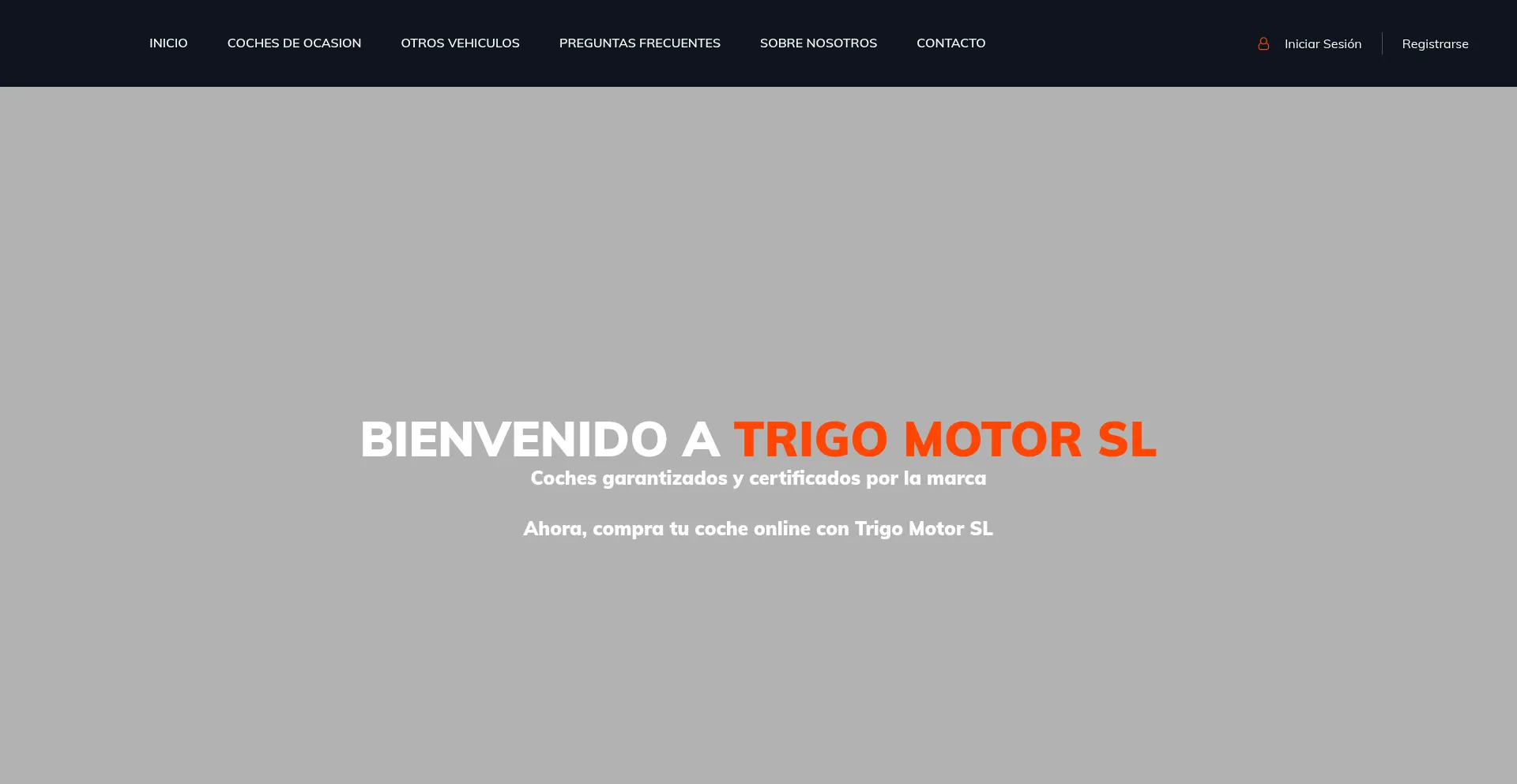 Website screenshot of Trigomotor-subasta.com