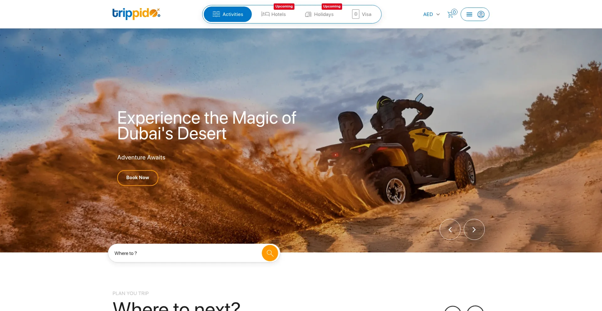 Trippido.com Screenshot