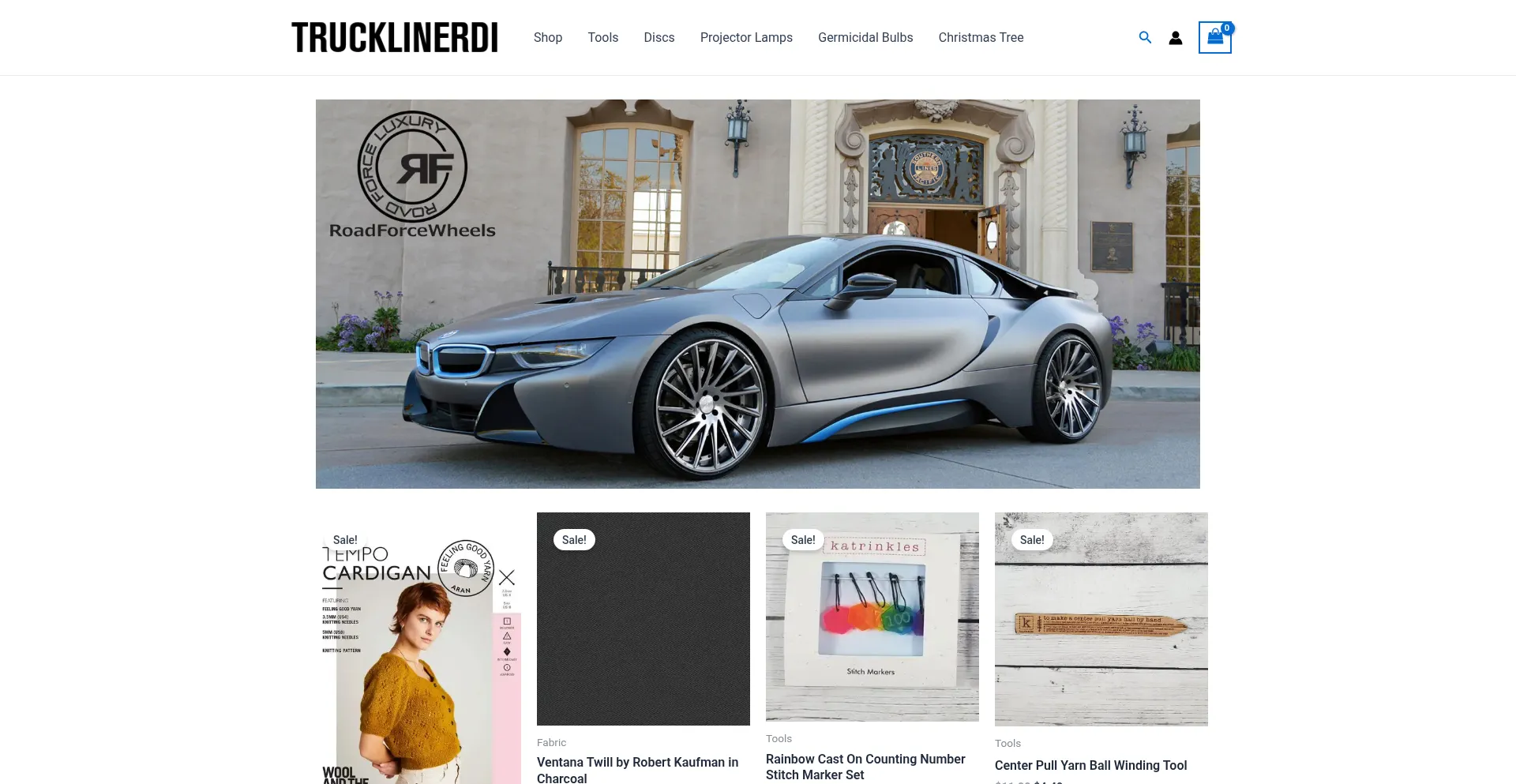 Website screenshot of Trucklinerdirect.com