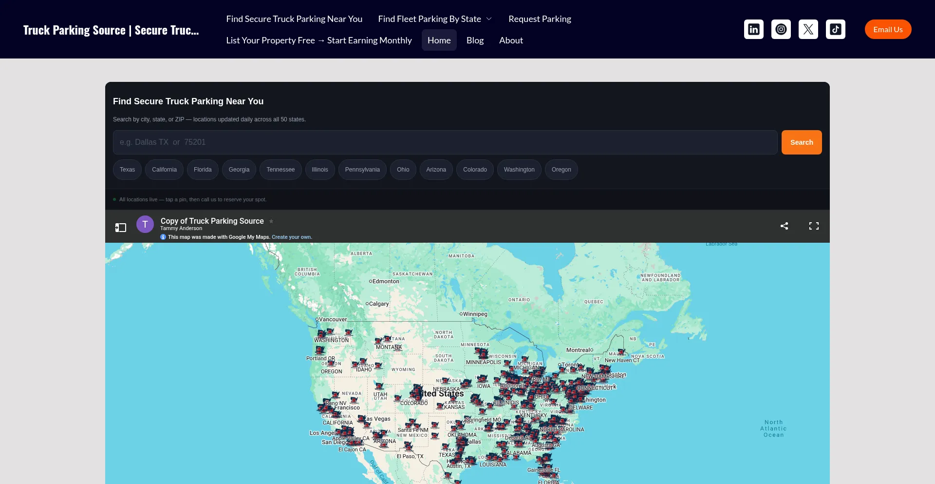 Truckparkingsource.com