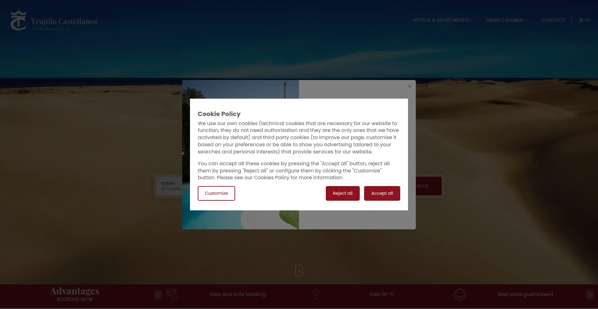 Website screenshot of Trujillocastellanos.com