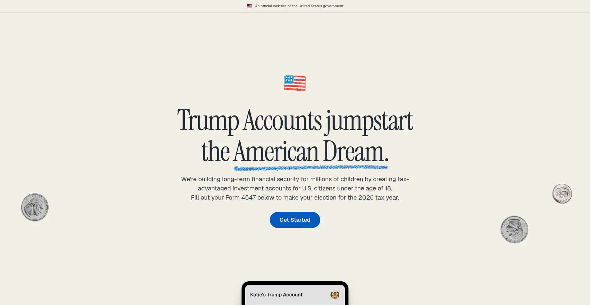 Trumpaccounts.gov