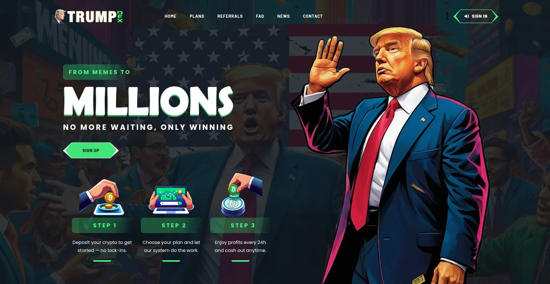 Trumpdex.io 安全可靠吗？