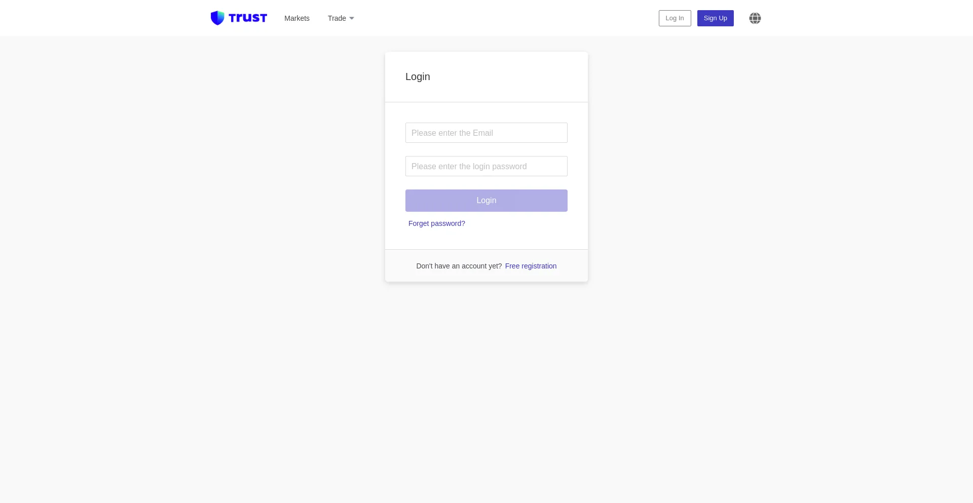 Website screenshot of Trustsapp.com