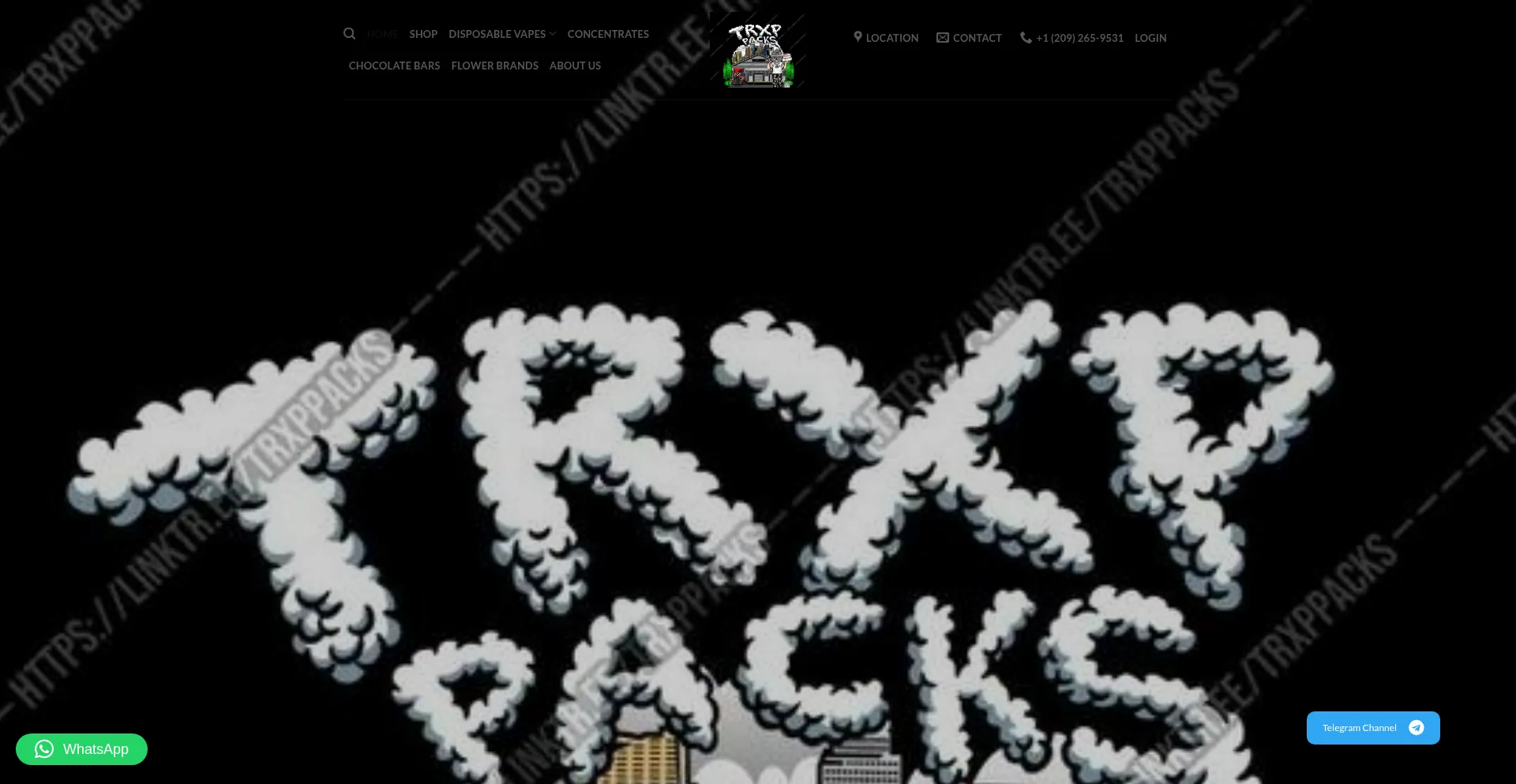 Website screenshot of Trxppacks.com