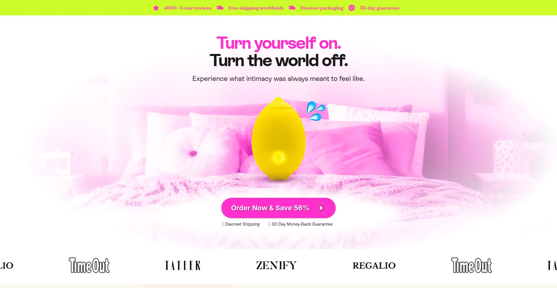 Website screenshot of Try.hellonancy.com