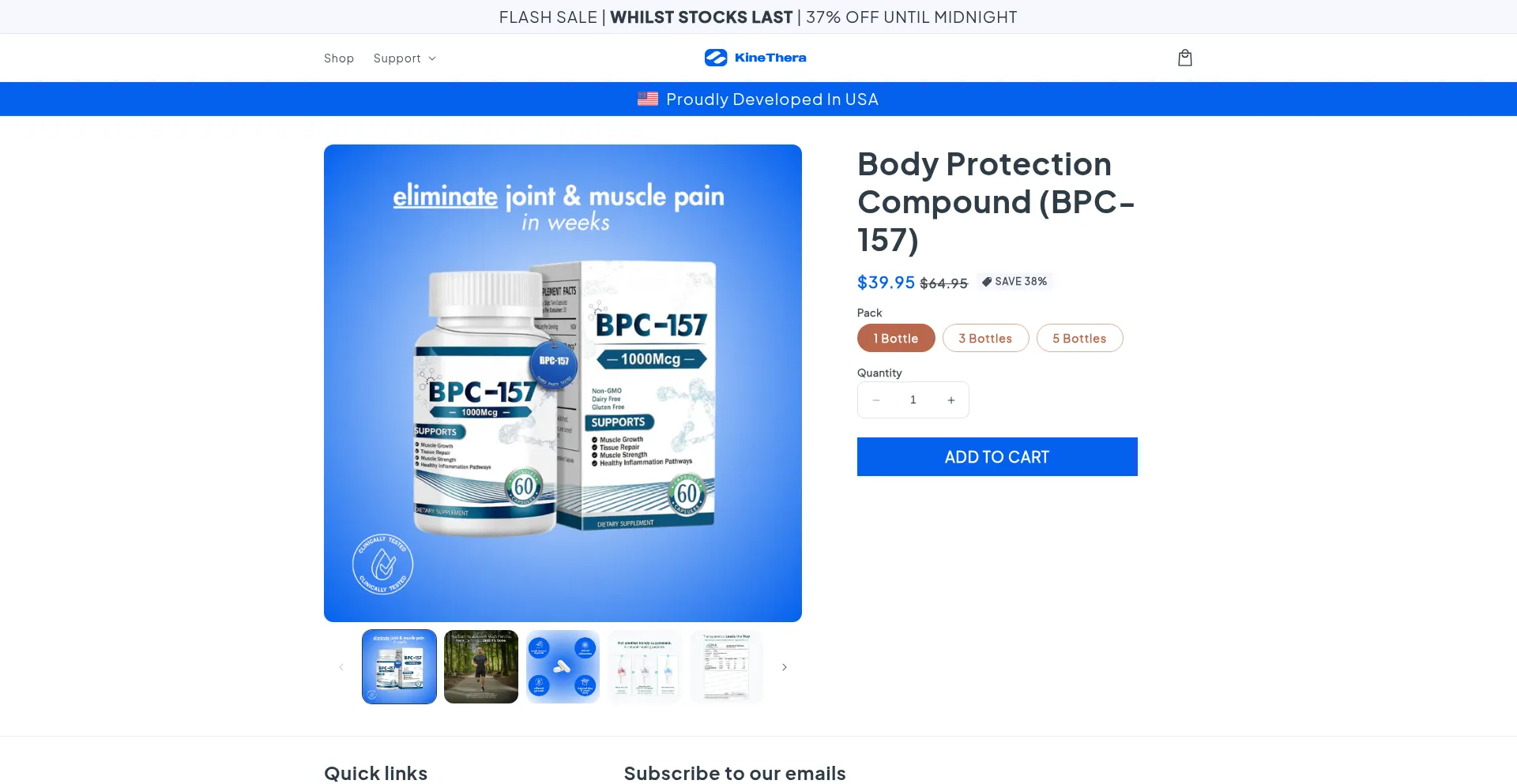 Website screenshot of Trykinethera.com