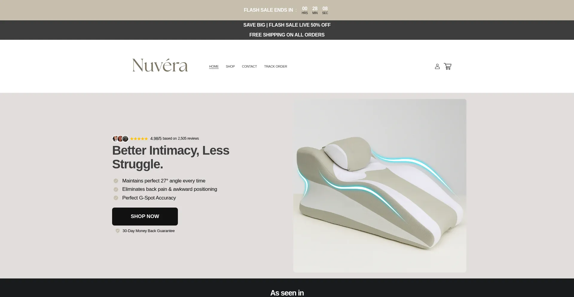 Trynuvera.store Screenshot