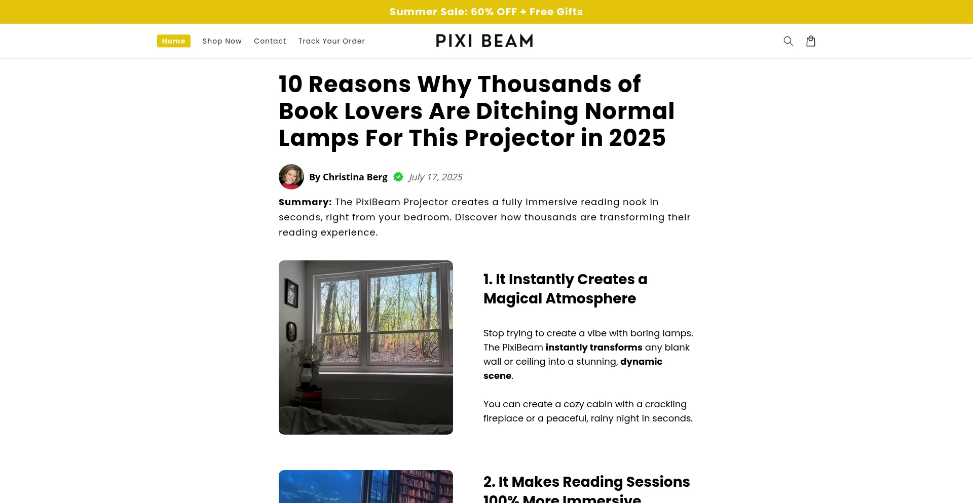 Website screenshot of Trypixibeam.com