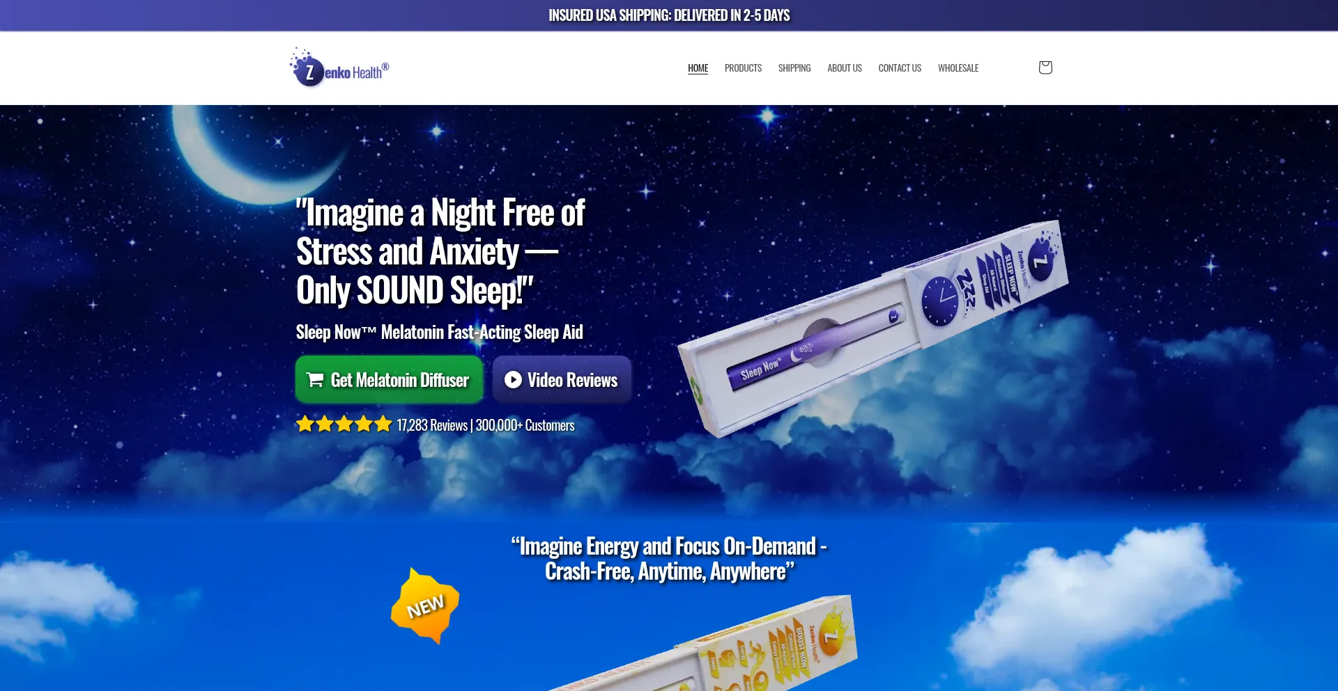 Website screenshot of Tryzenko.com