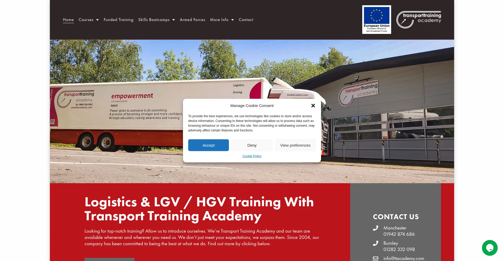 Website screenshot of Ttacademy.com