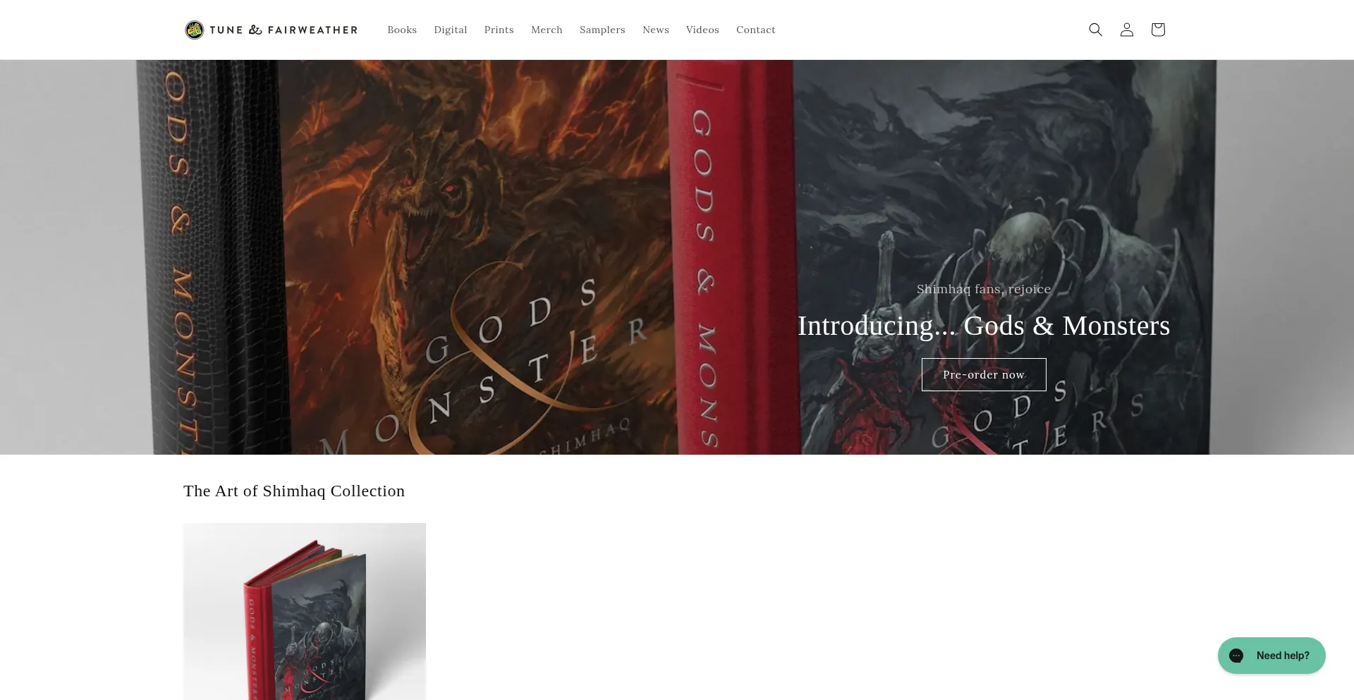 Website screenshot of Tuneandfairweather.com