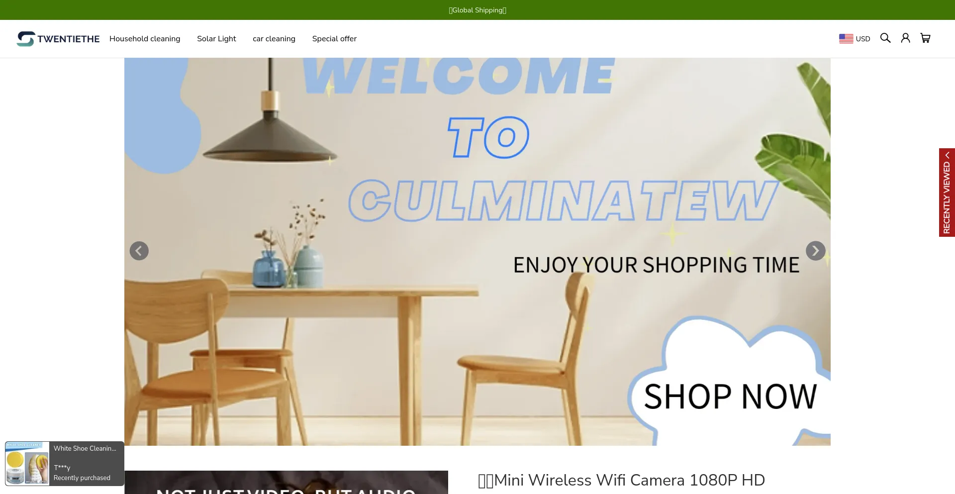 Website screenshot of Twentiethe.com