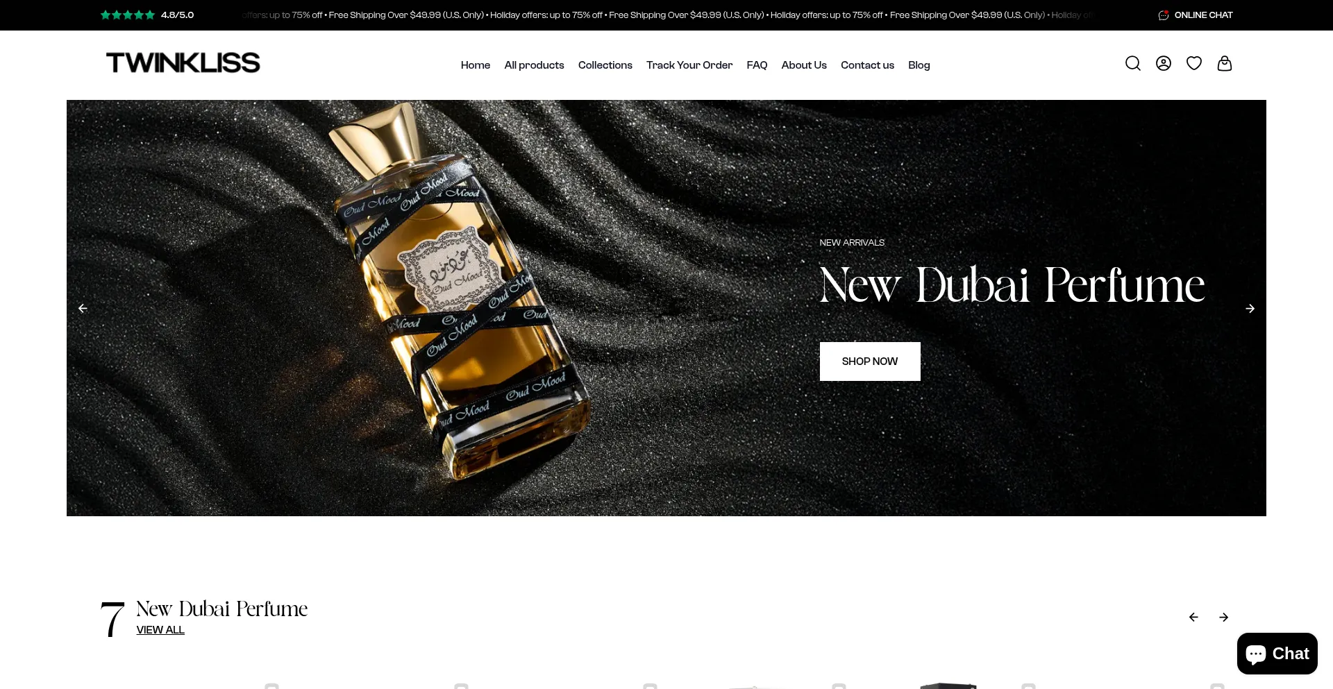 Website screenshot of Twinkliss.com