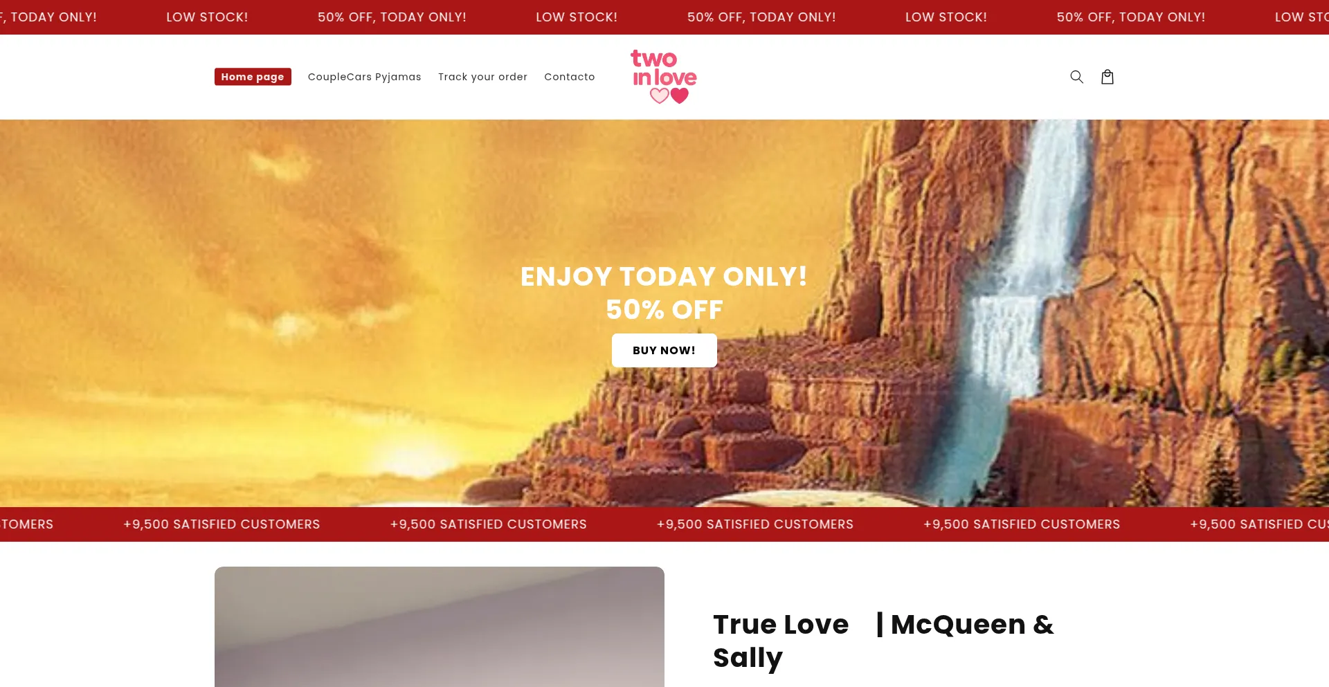 Two-in-love.com Screenshot