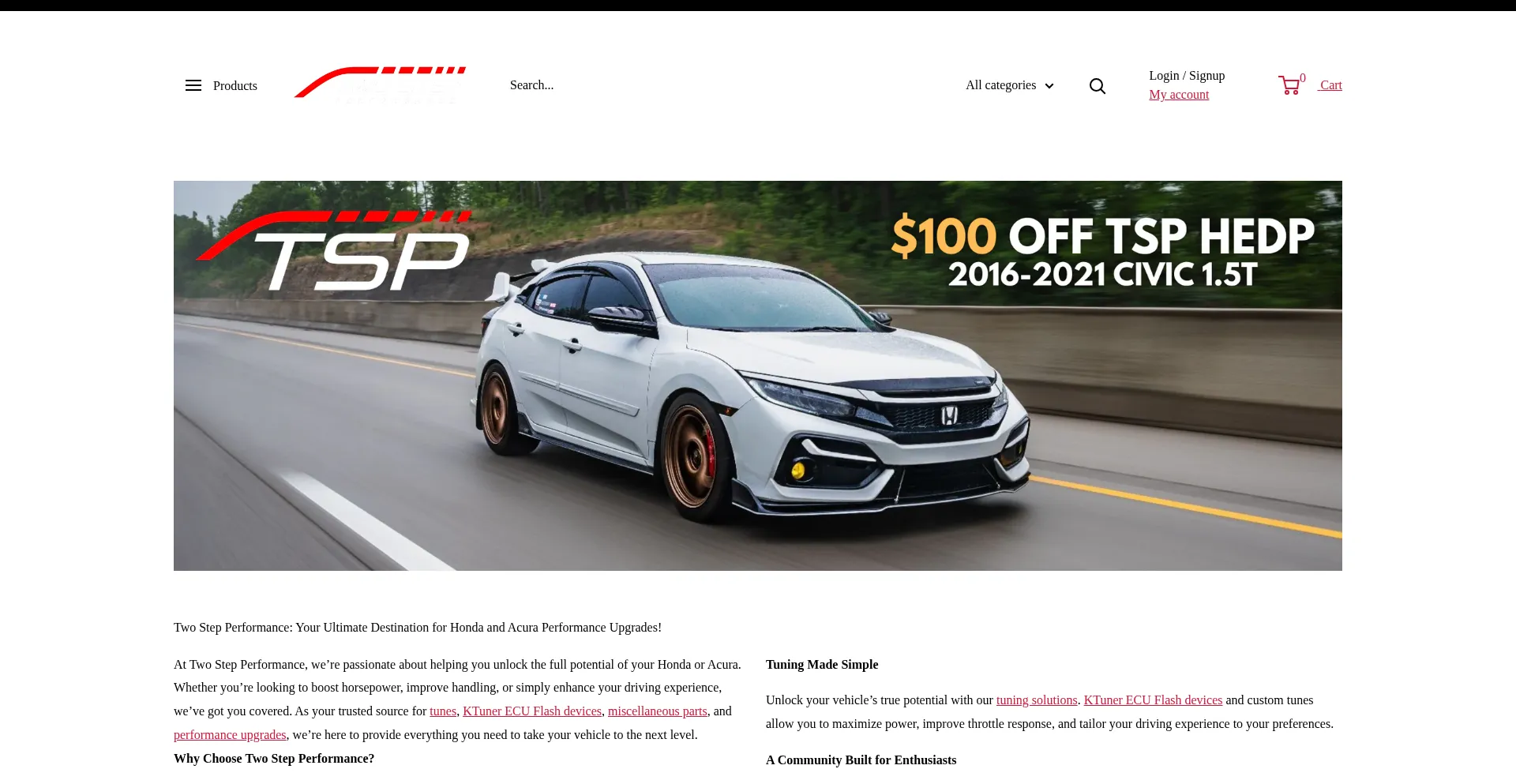 Twostepperformance.com Screenshot