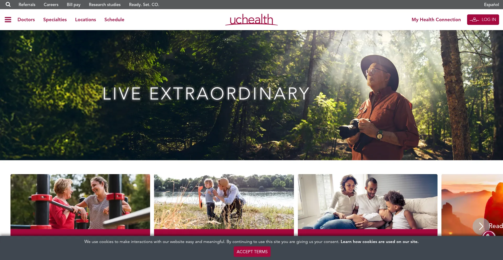 Uchealth.org Screenshot
