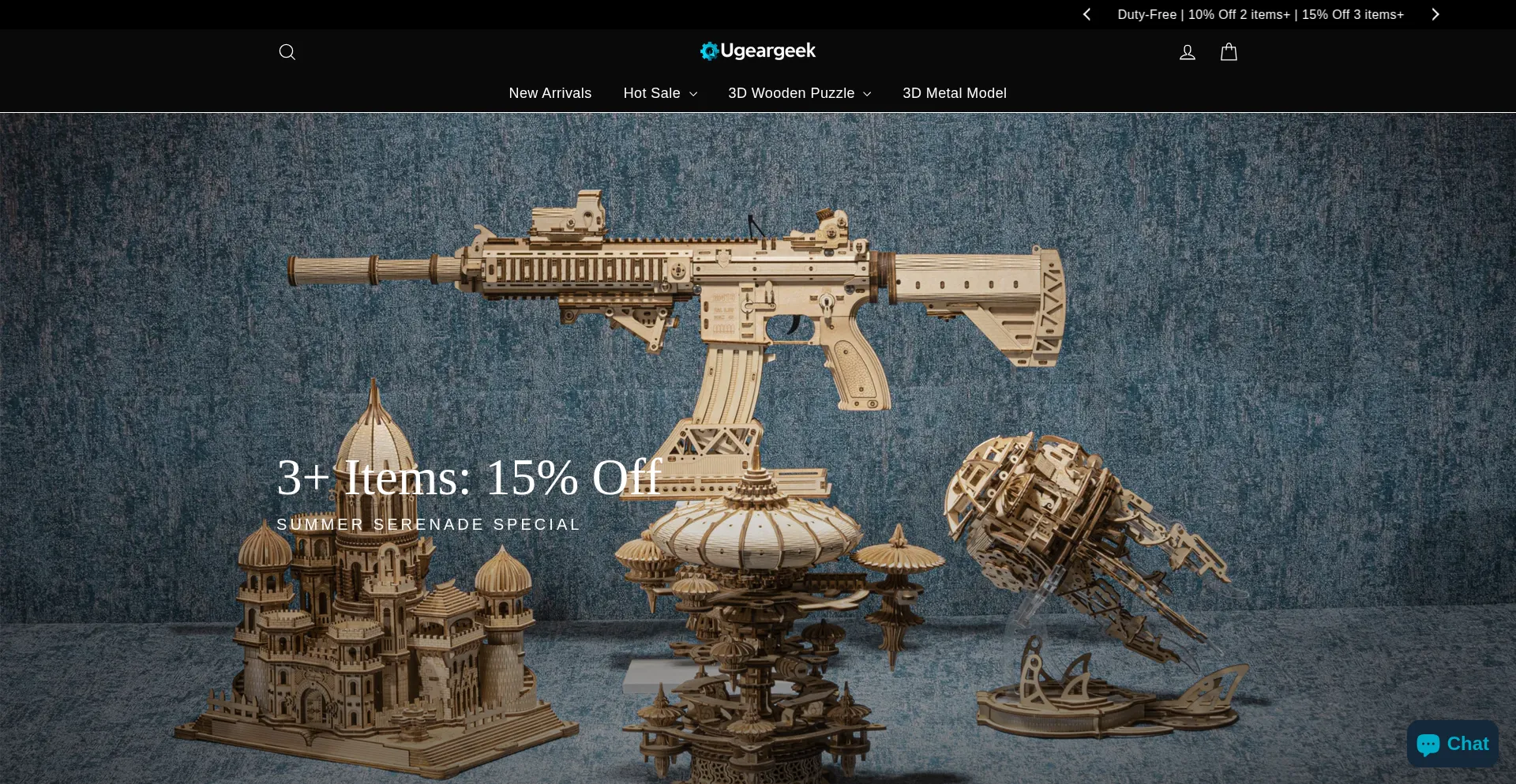 Website screenshot of Ugeargeek.com