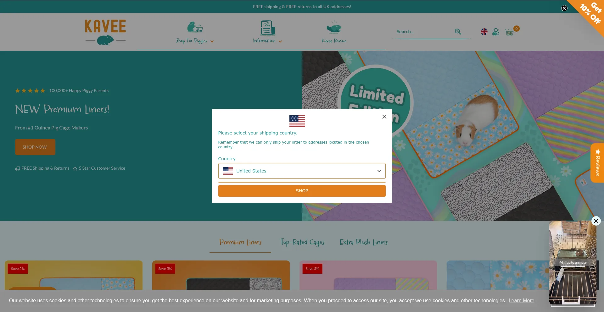 Uk.kavee.com Screenshot