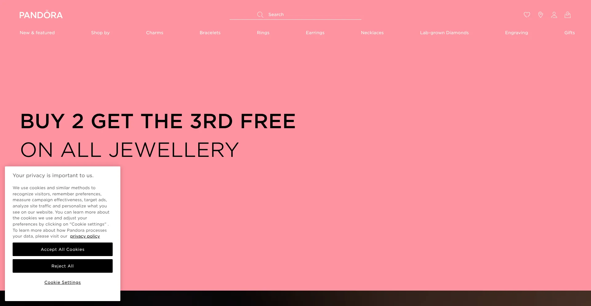 Uk.pandora.net Screenshot