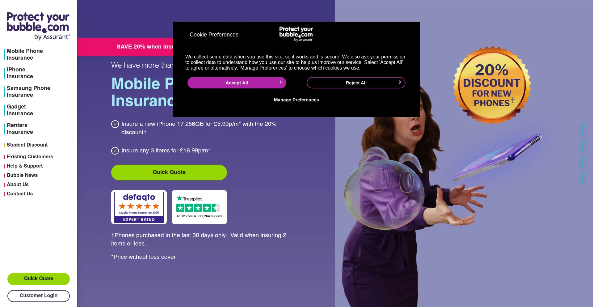 Uk.protectyourbubble.com 安全可靠吗？