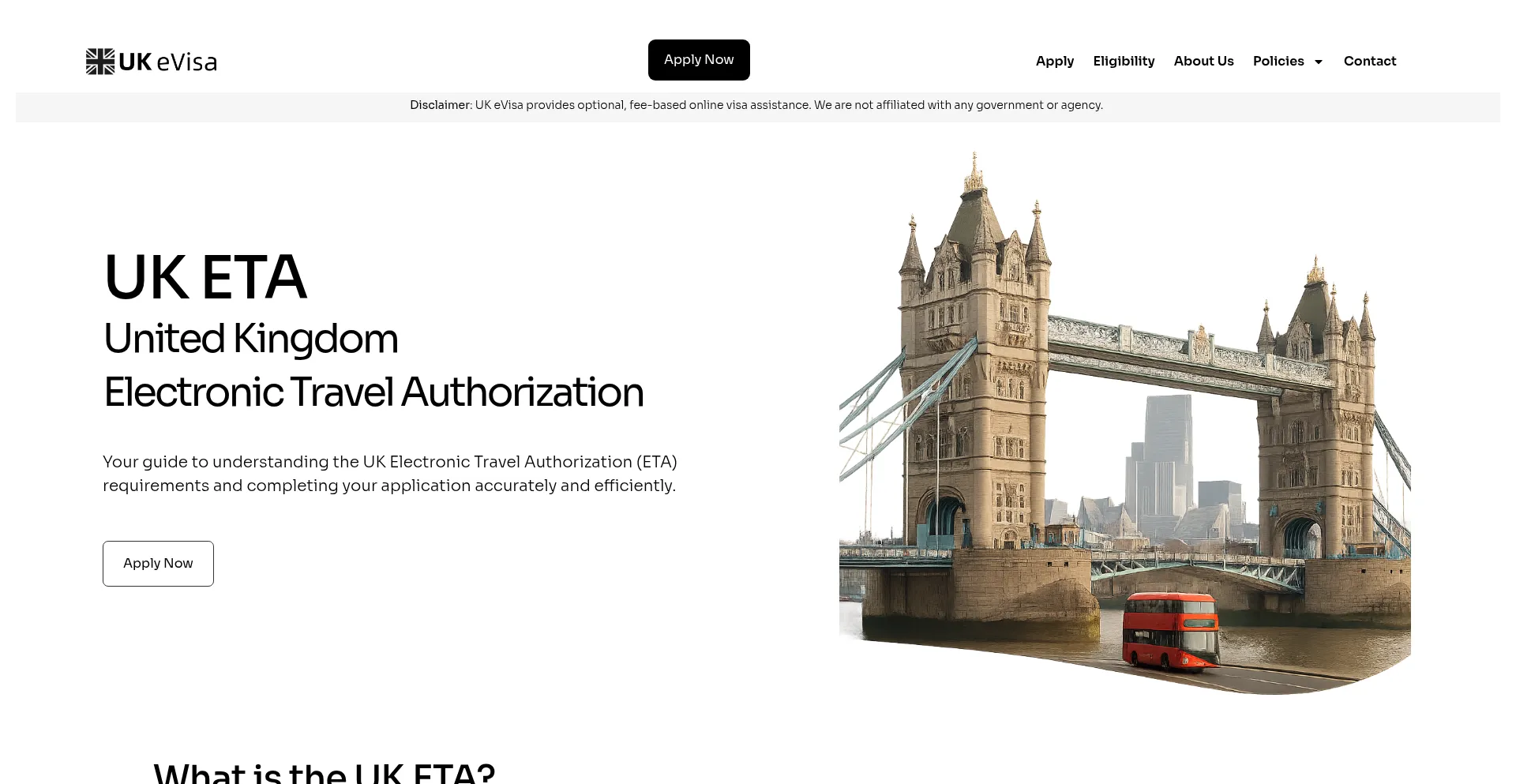 Website screenshot of Uke-visa.com
