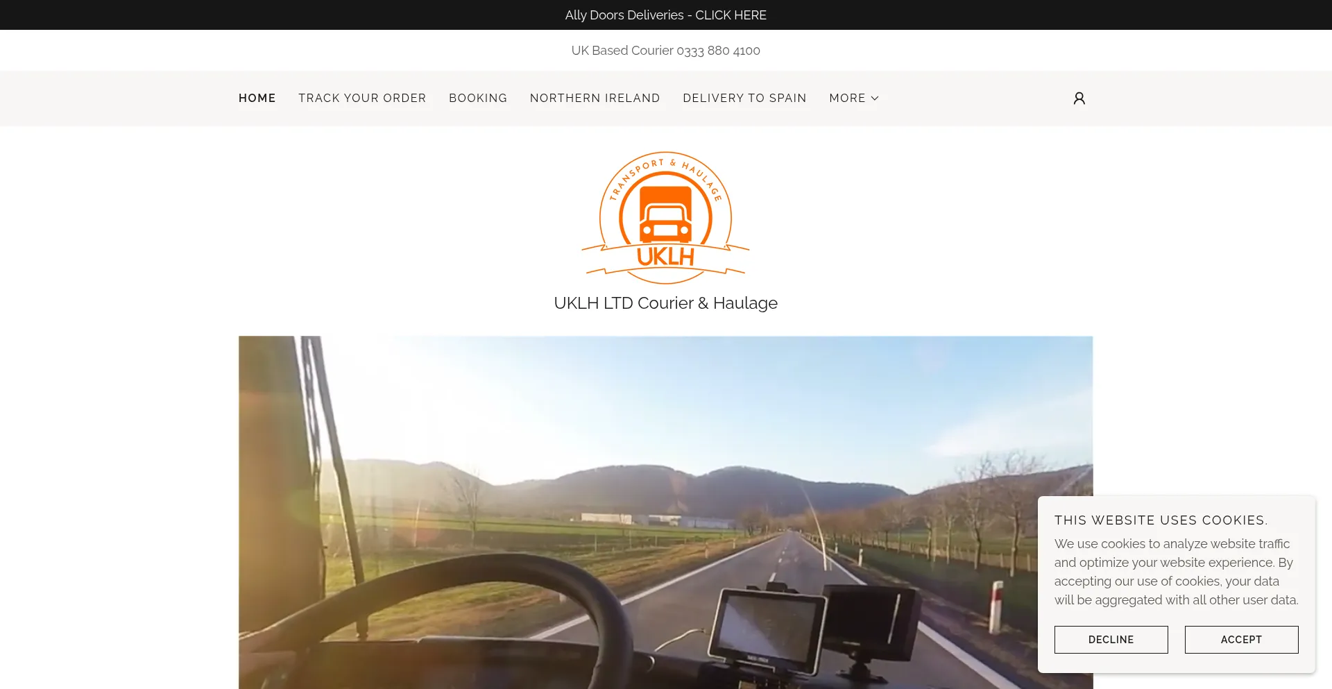Website screenshot of Uklh.ltd