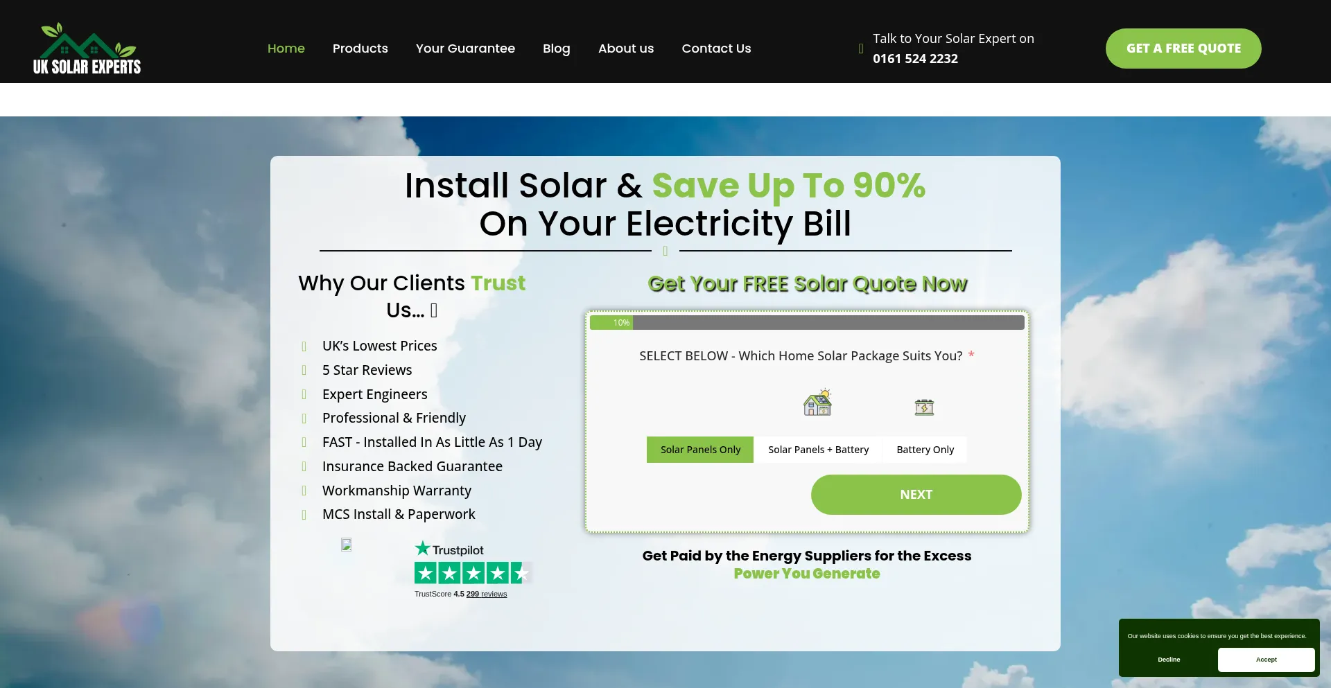 Uksolarexperts.com Screenshot