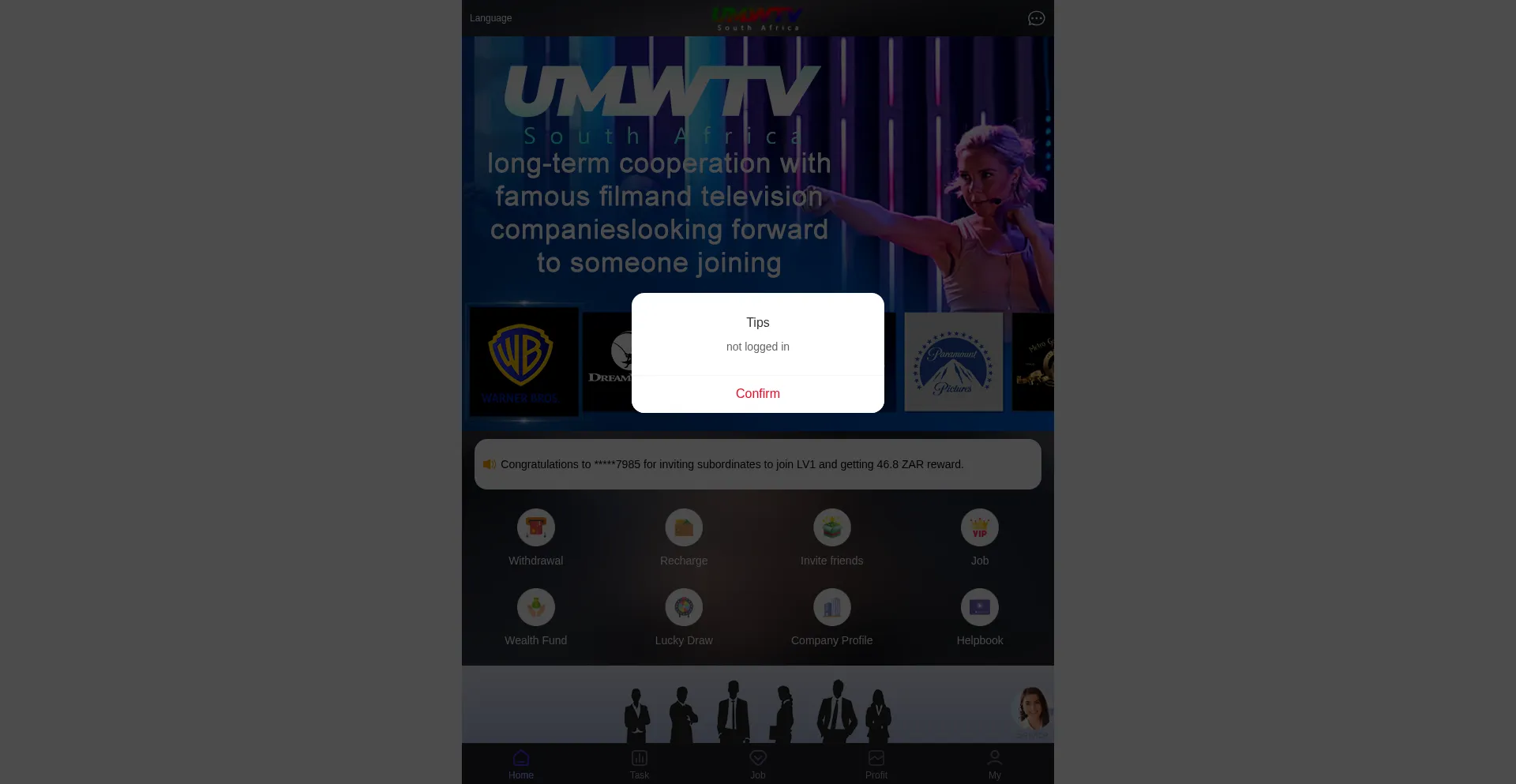 Website screenshot of Umwtv66.com