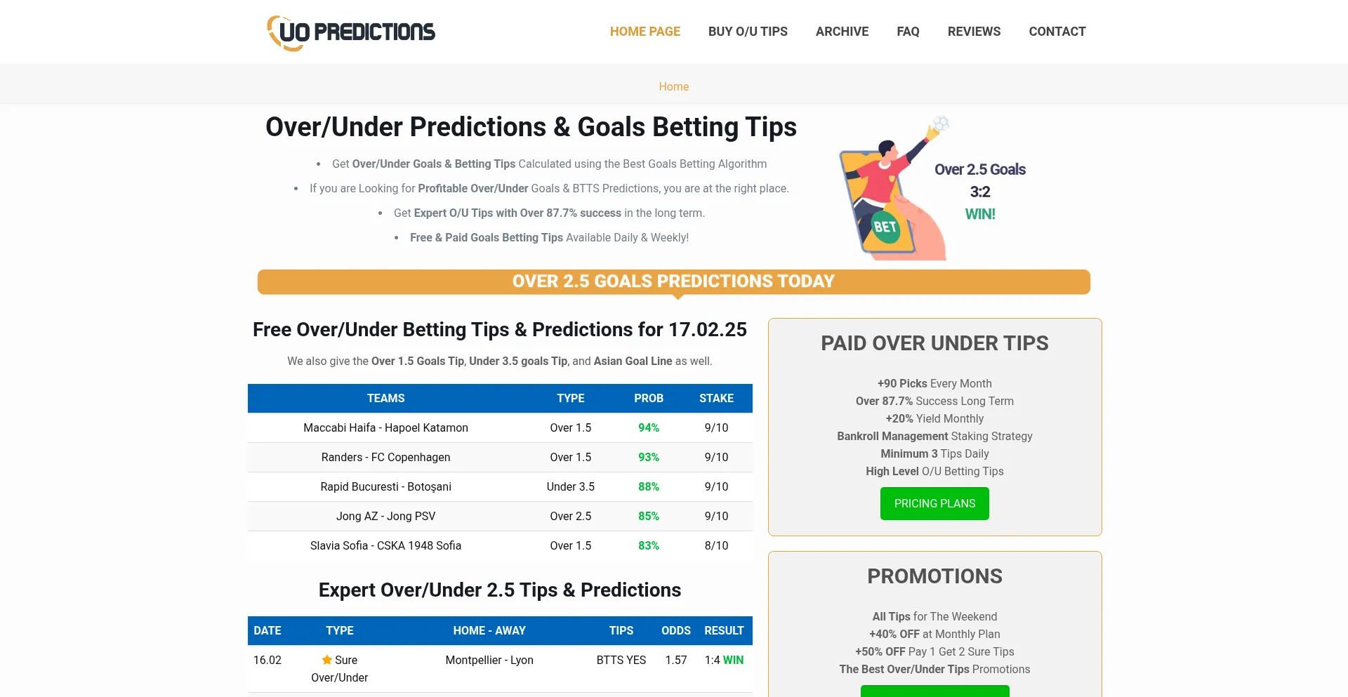 Underoverpredictions.com