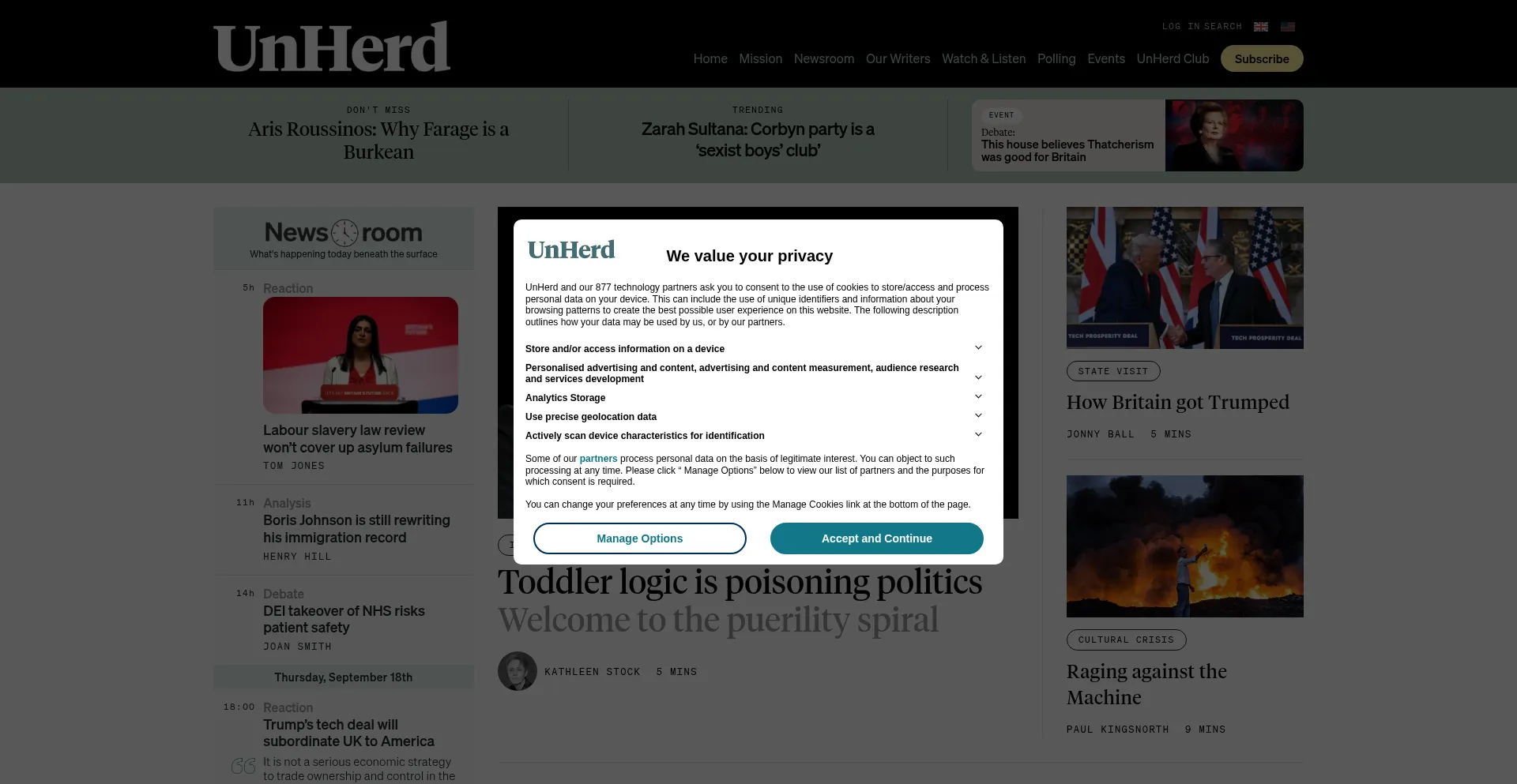 Unherd.com Screenshot