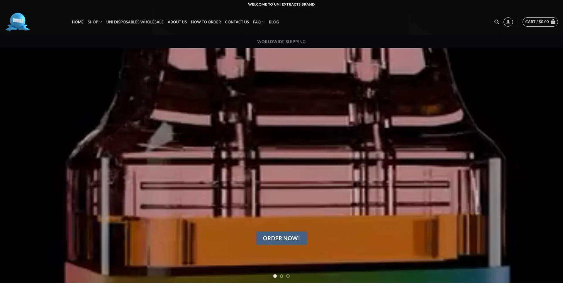 Uniextractsbrand.com Screenshot
