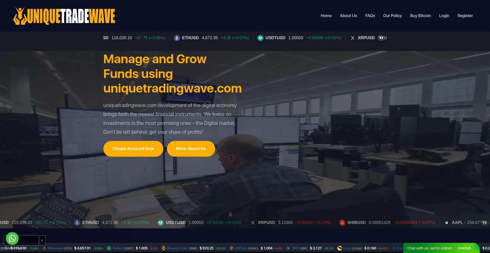 Uniquetradingwave.com 安全可靠吗？