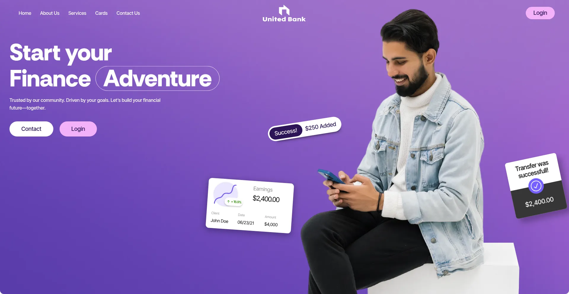 Website screenshot of United-bank-us.com