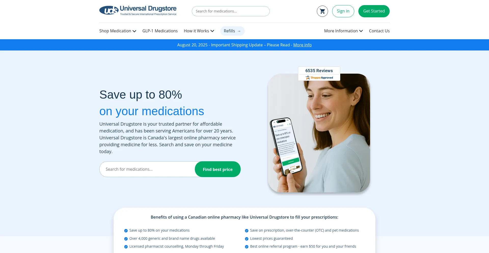 Universaldrugstore.com 安全可靠吗？
