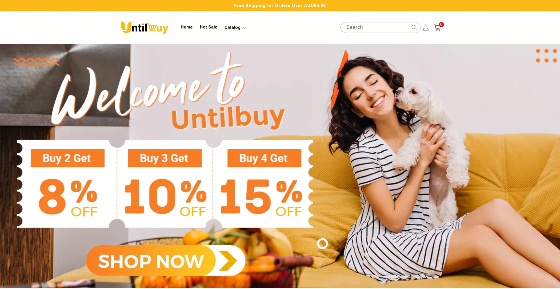 Website screenshot of Untilbuy.com