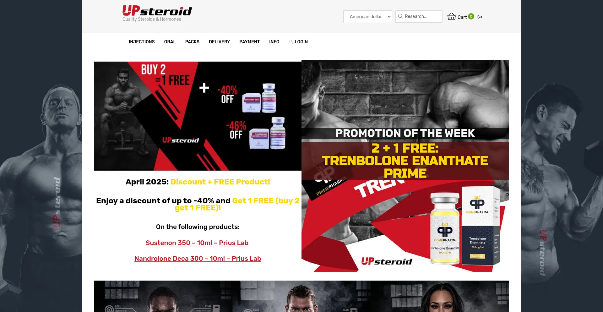 Website screenshot of Upsteroid.to