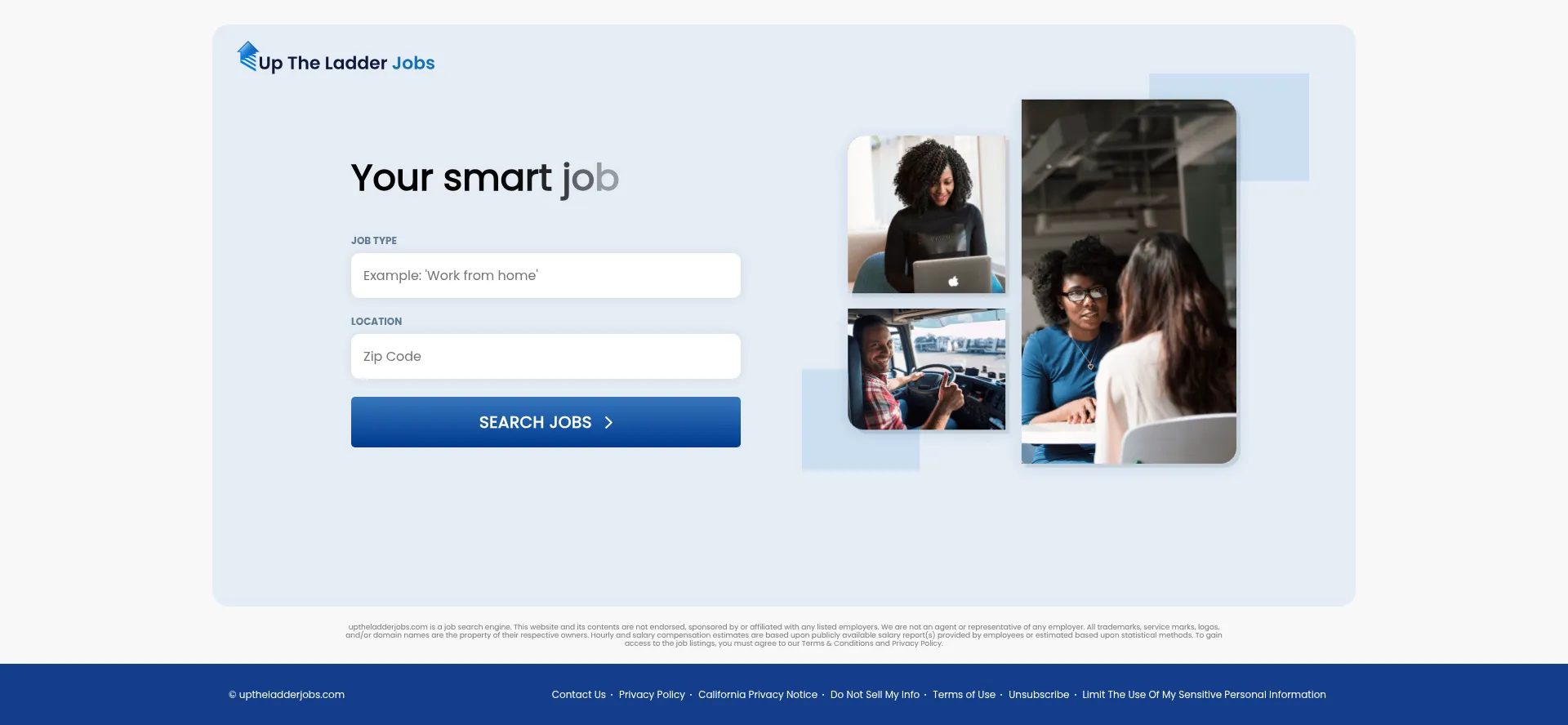 Uptheladderjobs.com Screenshot