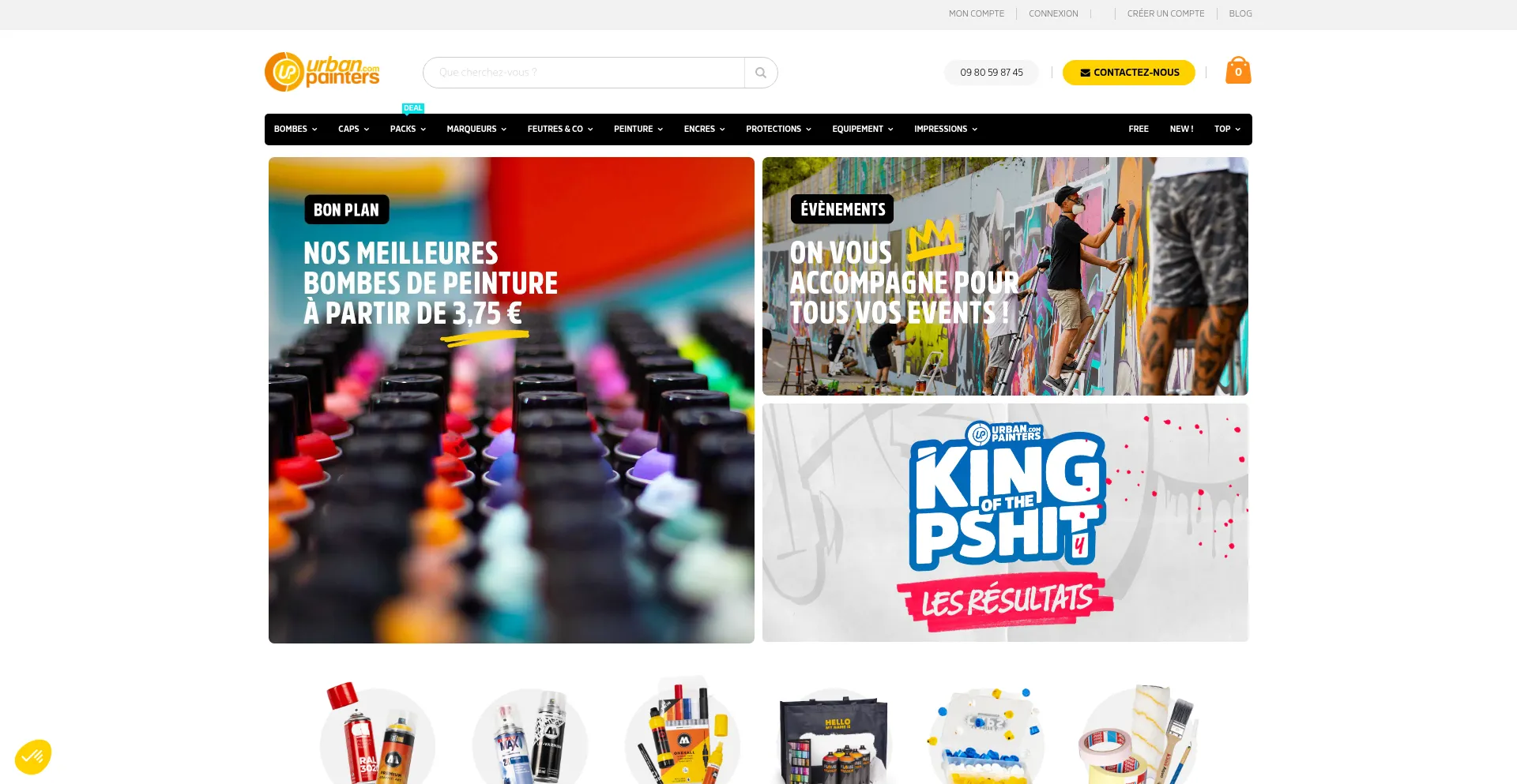 Website screenshot of Urban-painters.com