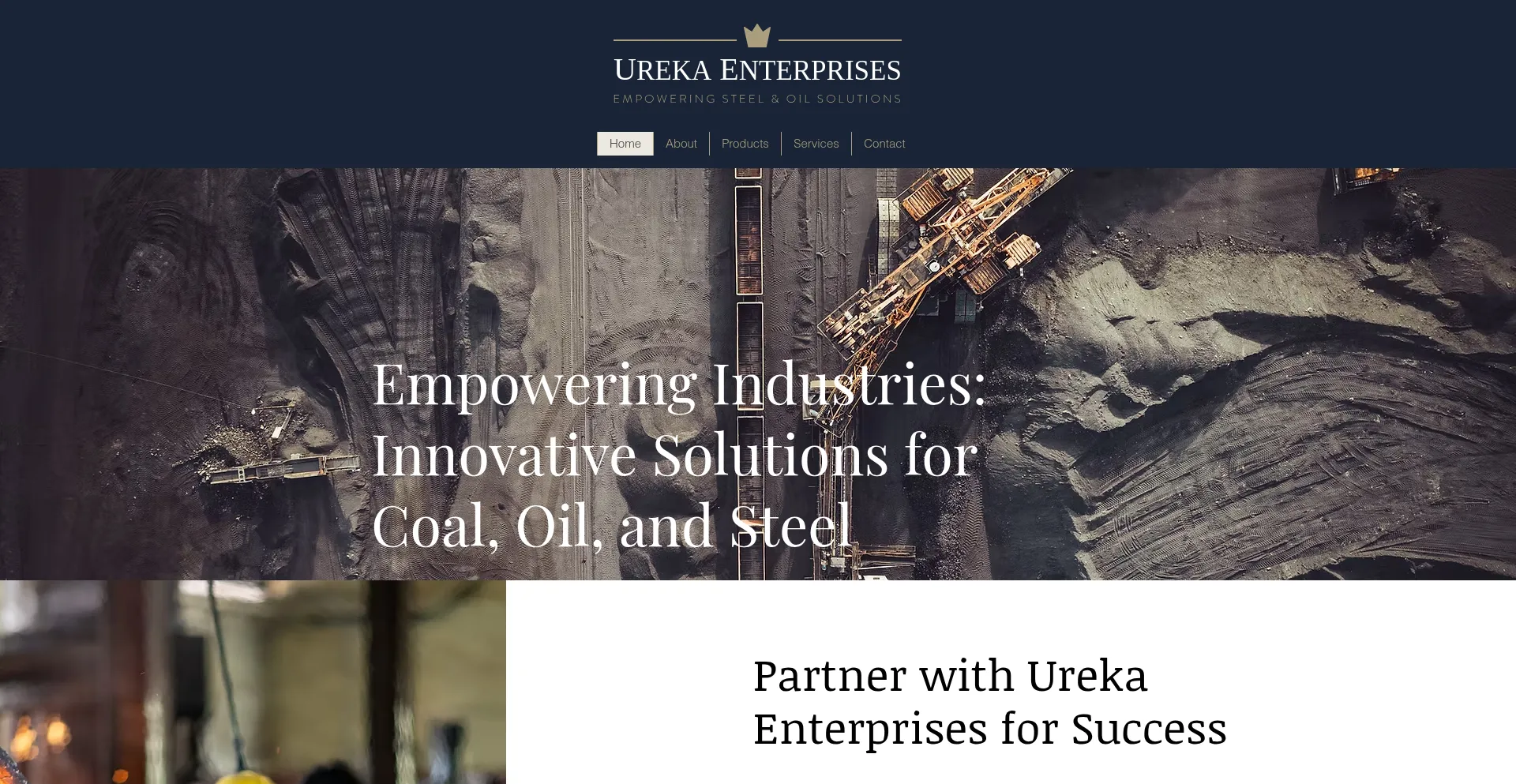 Website screenshot of Ureka-enterprises.com
