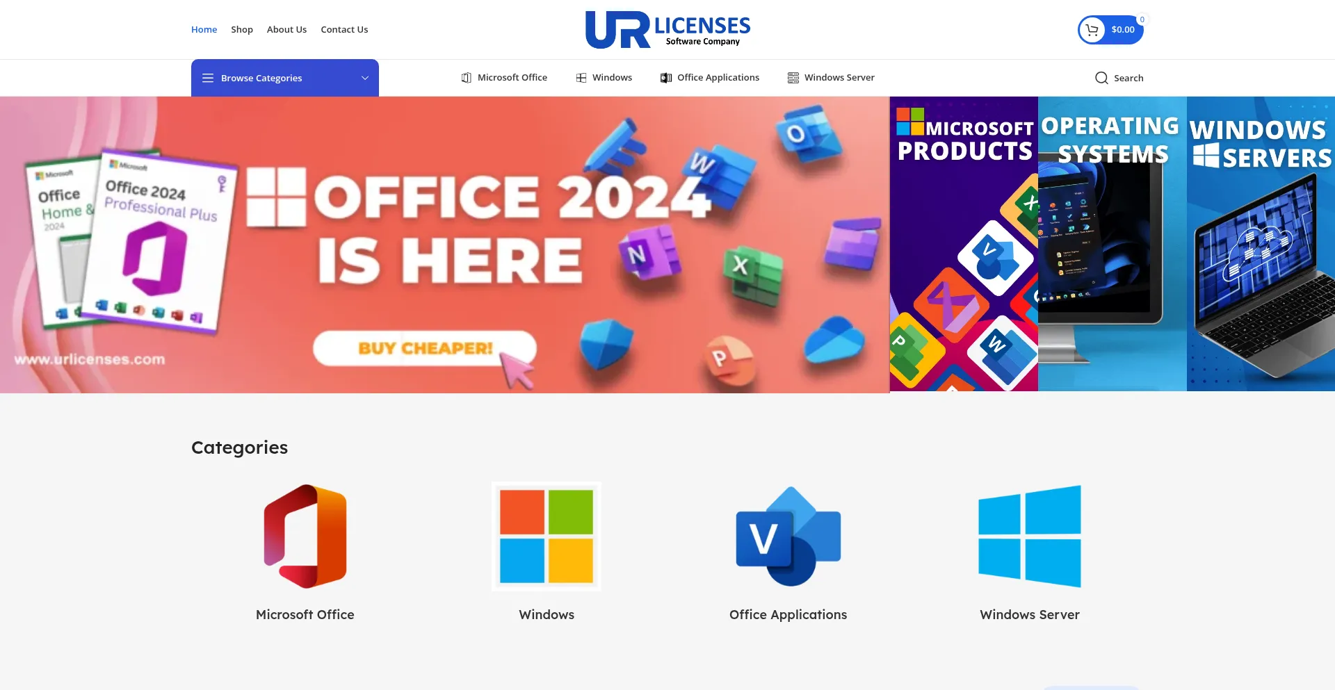 Website screenshot of Urlicenses.com