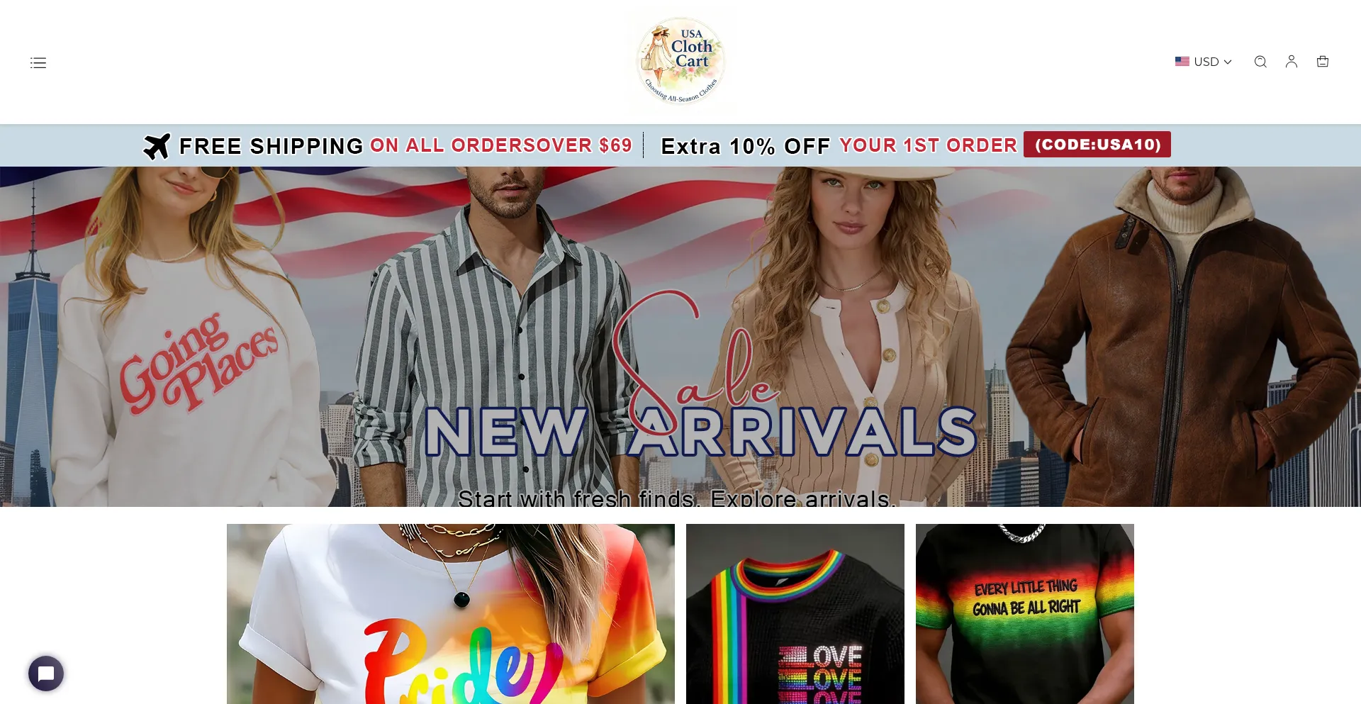 Usaclothcart.com